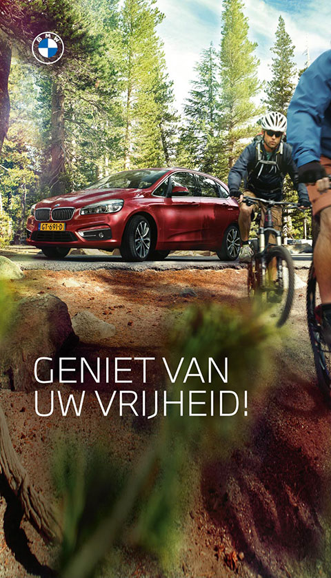 Rollup banner ontwerp 1 in bmw stijl